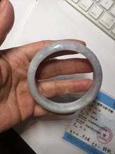 Load image into Gallery viewer, 57.5mm Certified Type A 100% Natural sunny green purple white jadeite Jade bangle BS99-2535

