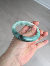 Load image into Gallery viewer, 57.6mm certified type A 100% Natural apple green/dark green jadeite jade bangle AX128-5220
