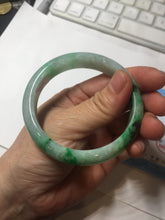 Load image into Gallery viewer, 54mm certified 100% natural Type A sunny green jadeite jade bangle PB165-4664
