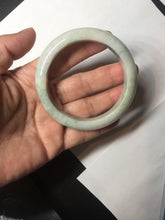 Load image into Gallery viewer, 54.5mm Certified 100% natural Type A sunny green/white jadeite jade bangle BM31-0361
