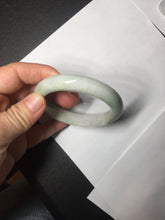 Load image into Gallery viewer, 54.5mm Certified 100% natural Type A sunny green/white jadeite jade bangle BM31-0361
