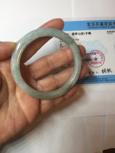 Load image into Gallery viewer, 54.8mm 100% natural Type A light green white slim jadeite jade bangle PB108-2441
