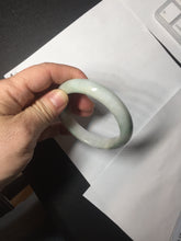 Load image into Gallery viewer, 54.5mm Certified 100% natural Type A sunny green/white jadeite jade bangle BM31-0361
