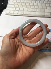 Load image into Gallery viewer, 55mm certified 100% natural Type A light green purple round cut jadeite jade bangle PA236-9871
