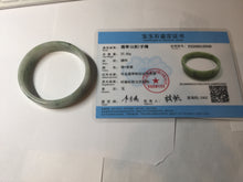 Load image into Gallery viewer, 51.7mm Certified type A 100% Natural sunny green dark green yellow purple with green flying flowers square Jadeite Jade bangle PA71-6940
