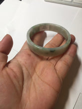 Load image into Gallery viewer, 51.7mm Certified type A 100% Natural sunny green dark green yellow purple with green flying flowers square Jadeite Jade bangle PA71-6940
