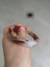 Load image into Gallery viewer, 53.2mm 100% natural red/pink/white square red jasper stone bangle XY77
