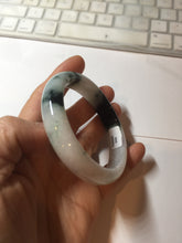 Load image into Gallery viewer, 55.5mm Certified Type A 100% Natural dark green/white/purple Jadeite Jade bangle PF26-(3426)
