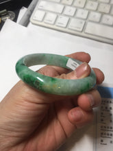 Load image into Gallery viewer, 54mm certified 100% natural Type A sunny green jadeite jade bangle PB165-4664
