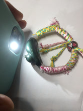 Load image into Gallery viewer, 100% Natural 3 d dark green black lounging cat woven thread nephrite bracelet HT131
