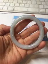 Load image into Gallery viewer, 55mm certified 100% natural Type A light green purple round cut jadeite jade bangle PA236-9871
