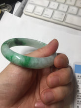 Load image into Gallery viewer, 54mm certified 100% natural Type A sunny green jadeite jade bangle PB165-4664
