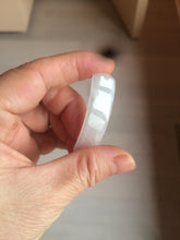 Load image into Gallery viewer, 100% natural type A icy watery light green white jadeite jade rectangle bead/craft supplies BG9
