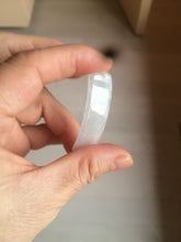 Load image into Gallery viewer, 100% natural type A icy watery light green white jadeite jade rectangle bead/craft supplies BG9
