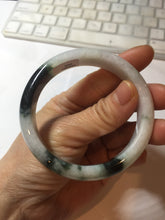 Load image into Gallery viewer, 55.5mm Certified Type A 100% Natural dark green/white/purple Jadeite Jade bangle PF26-(3426)
