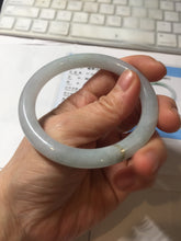 Load image into Gallery viewer, 55mm certified 100% natural Type A light green purple round cut jadeite jade bangle PA236-9871
