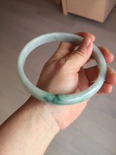 Load image into Gallery viewer, 80mm certified Type A 100% Natural synny green purple yellow(FU LU SHOU 福禄寿) plus size Jadeite Jade bangle BG212-5428
