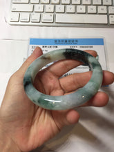 Load image into Gallery viewer, 59.6mm certified Type A 100% Natural light green purple Jadeite bangle PJ130-7293
