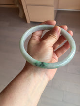 Load image into Gallery viewer, Etsy 已经列 80mm certified Type A 100% Natural sunny green purple yellow(FU LU SHOU 福禄寿) plus size Jadeite Jade bangle BG212-5428
