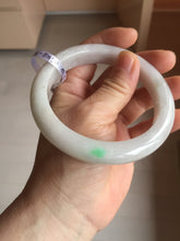 Load image into Gallery viewer, 61.5mm Type A 100% Natural sunny green/light white/purple Jadeite Jade bangle BH124-8036
