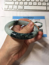 Load image into Gallery viewer, 59.6mm certified Type A 100% Natural light green purple Jadeite bangle PJ130-7293
