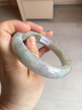 Load image into Gallery viewer, 60mm Certified Type A 100% Natural white/light purple/brown/yellow/gray (FU LU SHOU) Jadeite Jade bangle BF105-8658

