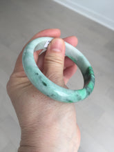 Load image into Gallery viewer, Shopify only. 56.5mm certified 100% natural type A dark green sunny green jadeite jade bangle BH82-8224
