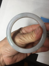 Load image into Gallery viewer, 54.6mm Certified 100% natural Type A white/green/purple jadeite jade bangle AM33-0255
