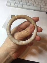 Load image into Gallery viewer, 55.6mm 100% natural beige yellow pink round cut Coral Jade (珊瑚玉) bangle XY116

