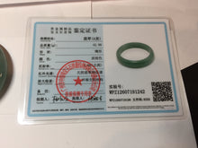 Load image into Gallery viewer, 53.8mm Certified Type A 100% Natural Light Green/Blue/Gray With Flying Snow Guatemala Jadeite Bangle PH267-1242
