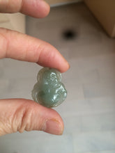 Load image into Gallery viewer, 100% Natural type A dark green/gray happy buddha jadeite Jade pendant necklace group BG8

