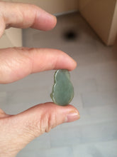 Load image into Gallery viewer, 100% Natural type A dark green/gray happy buddha jadeite Jade pendant necklace group BG8
