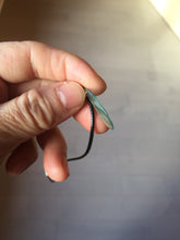Load image into Gallery viewer, 100% natural type A icy watery light green blue gray Guatemala jadeite feather pendant PE25
