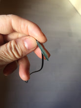 Load image into Gallery viewer, 100% natural type A icy watery light green blue gray Guatemala jadeite feather pendant PE25
