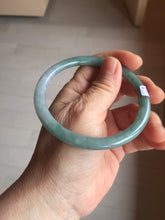 Load image into Gallery viewer, 61.5mm Certified Type A 100% Natural oily dark green(老油青) purple gray black round cut Jadeite Jade bangle Bh103-0715
