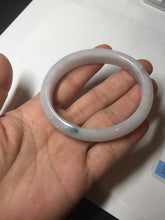 Load image into Gallery viewer, 52mm certified type A100% Natural green purple oval Jadeite Jade bangle BM34-0270
