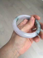 Load image into Gallery viewer, 55.9mm Certified 100% natural Type A light purple with sunny flying flowers jadeite jade bangle BL106-8719
