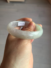 Load image into Gallery viewer, 51.5mm certified 100% natural type A light purple sunny green yellow oval jadeite jade bangle BL77-8666
