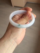 Load image into Gallery viewer, 52mm certified type A100% Natural green purple oval Jadeite Jade bangle BM34-0270

