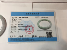 Load image into Gallery viewer, 59mm Certified Type A 100% Natural light green white purple round cut jadeite Jade bangle PB256-3232
