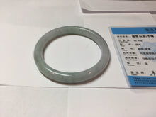 Load image into Gallery viewer, 59mm Certified Type A 100% Natural light green white purple round cut jadeite Jade bangle PB256-3232

