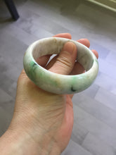 Load image into Gallery viewer, 54mm Certified type A 100% Natural sunny green/purple/yellow(Fu LU SHOU) Jadeite bangle BN61-1736
