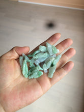 Load image into Gallery viewer, 100% natural type A icy watery sunny green/purple a pearl in my palm (apple of my eye, 掌上明珠) Jadeite jade bead AQ72
