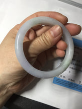 Load image into Gallery viewer, 54.7mm certified type A100% Natural green purple Jadeite Jade bangle BM35-0251
