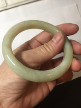 Load image into Gallery viewer, 56.1mm Certified 100% Natural Yellow White Nephrite Bangle HN226
