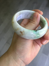 Load image into Gallery viewer, 54mm Certified type A 100% Natural sunny green/purple/yellow(Fu LU SHOU) Jadeite bangle BN61-1736
