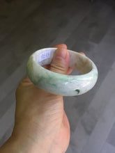 Load image into Gallery viewer, 54mm Certified type A 100% Natural sunny green/purple/yellow(Fu LU SHOU) Jadeite bangle BN61-1736
