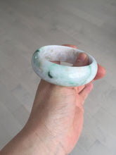 Load image into Gallery viewer, 54mm Certified type A 100% Natural sunny green/purple/yellow(Fu LU SHOU) Jadeite bangle BN61-1736

