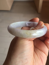 Load image into Gallery viewer, 57.7mm Certified Type A 100% Natural light purple white gray Jadeite bangle BH99-2161
