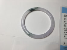 Load image into Gallery viewer, 49.5mm Certified Type A 100% Natural icy watery light green purple Jadeite Jade bangle PA73-6337

